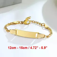 Imagem do Vnox pulseiras voce pode personalizar com nome e data de nascimento para seu bebês, presente de mae