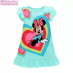 Sereia anna elsa vestido meninas camisola roupas dos desenhos animados pijamas - comprar online