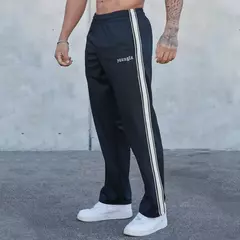 Calças esportivas masculinas, calças casuais de tecido, calças retas comfortaveis - comprar online