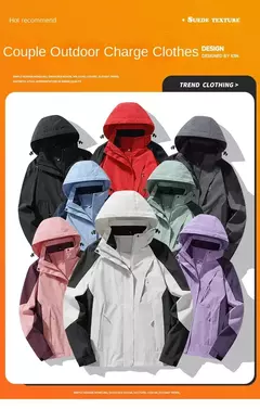 Roupa de montanhismo para casais, Casaco impermeável e à prova de vento, versátil, alta qualidade, desporto e lazer, primavera e outono, novo na internet