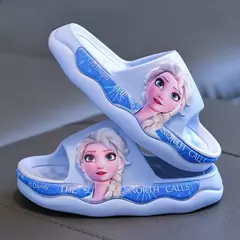 Imagem do Disney Princess Elsa Chinelos Antiderrapantes para Crianças, Baby Sandals, Dese