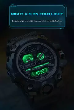 Imagem do Sanda 3133 relógio eletrônico masculino na moda esporte à prova à prova d&#3
