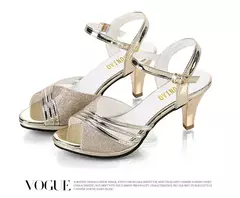Sandálias femininas 2024 sapatos de verão mulher vestido sapatos bling sapatos - comprar online