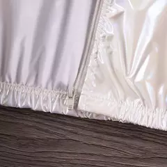 Jaqueta com capuz fino monocromático para menina, poliéster, roupa diária con - loja online