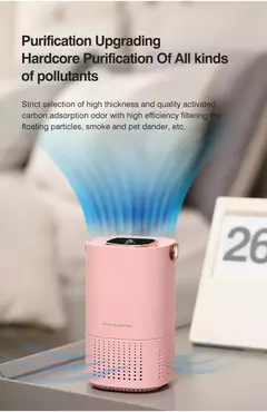 Imagem do Purificador de ar portátil para carro, ionizador, gerador de íons negativos, f
