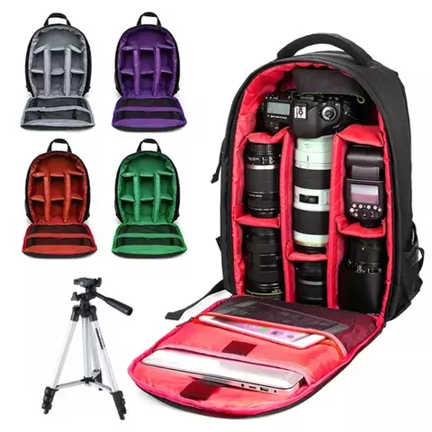 Ao ar livre resistente ao desgaste dslr câmera digital vídeo mochila - comprar online