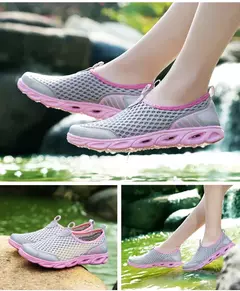 Moda Sapatos Casuais Leve Verão Respirável Homens Sapatos Ao Ar Livre Confortável Mulheres Calçado Masculino Senhoras Caminhada Sapatos 36-45 - Show Drop