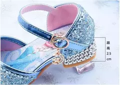 Imagem do Disney frozen elsa crianças sapatos de salto alto para meninas dos desenhos ani