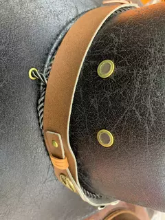 Chapéus de cowboy ocidentais de couro falso para mulheres homens vintage cavalh - Show Drop
