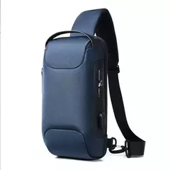 Weixier bolsa de ombro para homens, à prova d&#39;água, usb, crossbody, anti-r