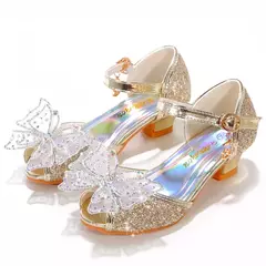Moda meninas sapatos de salto alto crianças sapatos de couro para meninas princ na internet