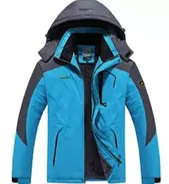 Impermeável casaco de lã quente para homens, impermeável impermeável, capuz - Show Drop