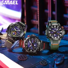 SMAEL 8069 SMAEL Astro Alloy Multi funcional Relógio de estudante para esportes