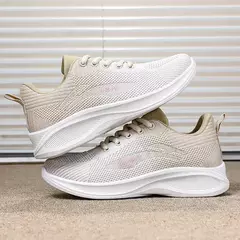 Sapatos casuais com renda para mulheres, leve, sola grossa, exercícios, esporte - comprar online