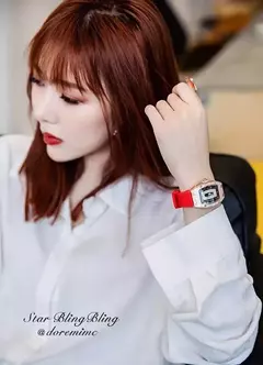 Nova moda de luxo tonneau pulseira relógios para mulher cristal aço inoxidáve - loja online