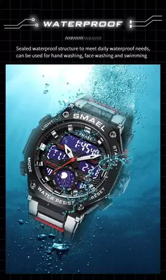 SMAEL 8069 SMAEL Astro Alloy Multi funcional Relógio de estudante para esportes - comprar online