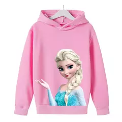Crianças roupas meninas disney hoodie meninos roupas congeladas princesa elsa p - comprar online