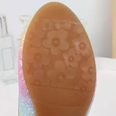 Sandálias infantis estilo princesa brilhantes para festas de casamento sapatos