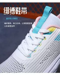 Imagem do 35-40 aumenta a altura das mulheres primavera verão sapatos andando tênis azul