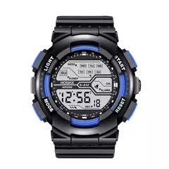 YIKAZE Relógio Esportivo Masculino Multifuncional LED Relógio Digital Grande M - Show Drop