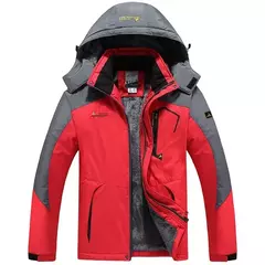 Outono inverno masculino blusão impermeável e quente ao ar livre caminhada e p - Show Drop
