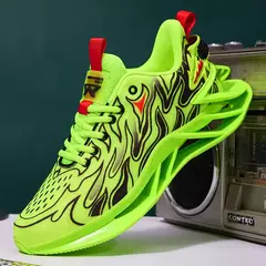 Novo botão rotativo sapatos de segurança para homens, sapatos de trabalho anti - Show Drop