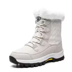 Botas femininas de inverno plataforma botas de neve à prova dwaterproof água p - Show Drop