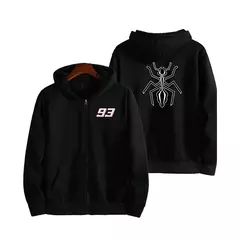 Moletom com capuz de motocicleta marquez streetwear esporte zíper moletom super - comprar online