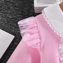 Imagem do 2024 novo 2-9y vestido de princesa disny meninas vestido primavera veraõ crianças