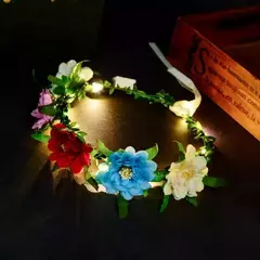 Boho praia férias grinalda bandana flor artificial coroa guirlanda casamento he na internet