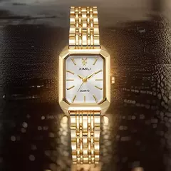 Imagem do Venda quente 2025 moda feminina minimalista quadrado relógio de quartzo casual