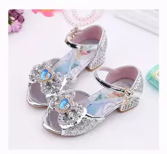 Disney meninas congeladas 2 elsa princesa sapatos meninas sapatos de cristal cri