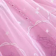 2024 novo 2-9y vestido de princesa disny meninas vestido primavera veraõ crianças