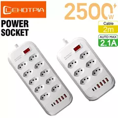 Multitap Power Strip com USB Tipo C, Plug Brasil, Tomadas AC, Filtro de Linha, C - comprar online