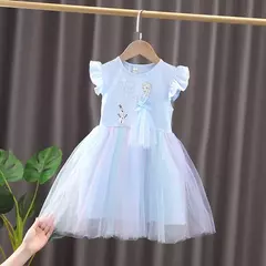 Disney Frozen Princess Dress para meninas, vestidos de mangá voadora, roupas in na internet