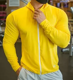 2023 jaqueta masculina de alta qualidade esportes zip up manga longa camisetas r - comprar online