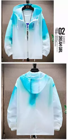 Jaqueta protetora solar para homens de alta qualidade blusa casual jaqueta à pr - Show Drop