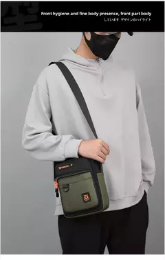 Novo masculino crossbody sling saco de ombro mensageiro oxford à prova água mu - Show Drop