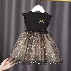 Imagem do 2024 novo unicórnio verão vestidos de princesa manga voadora crianças vestido