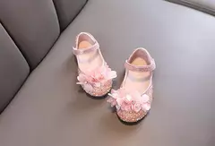 Imagem do Sapato de princesa raso infantil, lantejoulas, Purpurina, Ballet, Performance, A