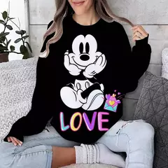 Hoodie feminino outono/inverno novo y2k mickey mouse dos desenhos animados molet - loja online