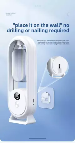 Difusor de aromaterapia inteligente, spray automático, ambientador, casa, quart - loja online