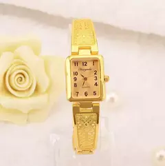 Imagem do Pulseira feminina relógio corrente de metal estilo romano real acessórios quadro