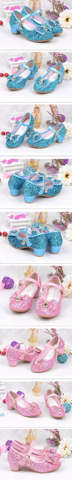 Princesa declarada com lantejoulas para meninas, sapatos de festa, colorido, sal na internet