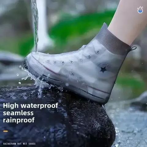 Casaco reutilizável sapatos de caminhada dia chuvoso leve grosso resistente ao - comprar online