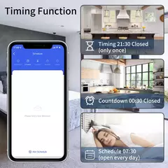 Disjuntor wi-fi tuya smart home app telefone controle de voz interruptor remoto - Show Drop