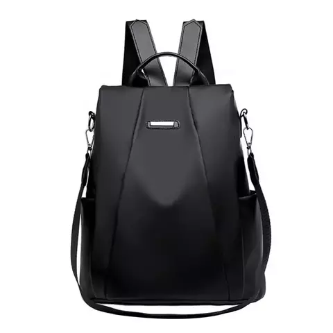 Mochila de ombro de pano de oxford de grande capacidade de cor sólida - comprar online