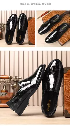 2024 novos sapatos de couro para homens padrão floral sapatos formais masculino - comprar online