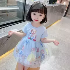 Disney Frozen Princess Dress para meninas, vestidos de mangá voadora, roupas in na internet