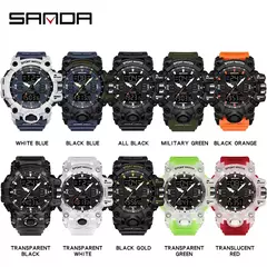 Sanda g estilo passo calorímetro único relógio eletrônico nightlight à prov - Show Drop